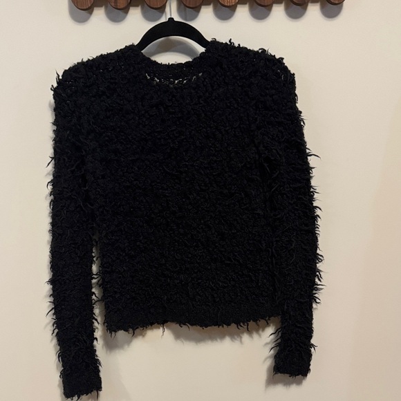 Free People Black Textured Sweater XS - Picture 2 of 6